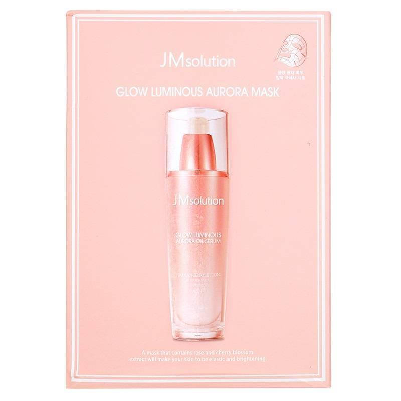 

Маска Увлажняющая Восстанавливающая С Экстрактом Сакуры, Пиона И Моринги JM Solution Glow Luminous Aurora Mask