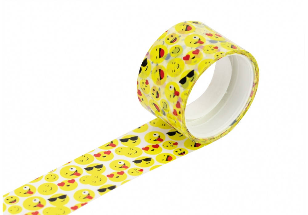 

Лента декоративная с печатью "Смайлы", ширина 24 мм, длина 5 м