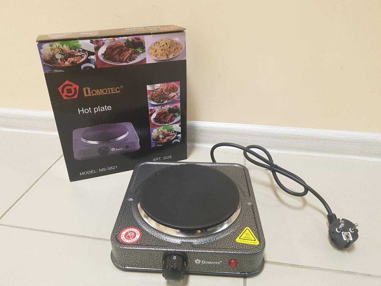 

Плита электрическая однокомфорочная Domotec MS 5821 1000Вт