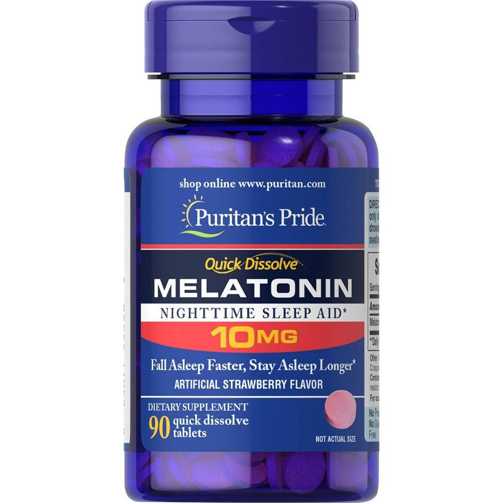 

Puritan's Pride Quick Dissolve Melatonin 10 mg 90 tabs