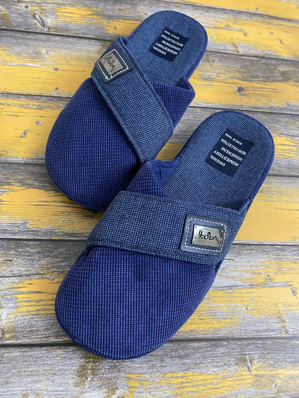 

Мужские тапочки Home Story 41,42,43,44,46 размер в размер.Анатомическая стелька. 42