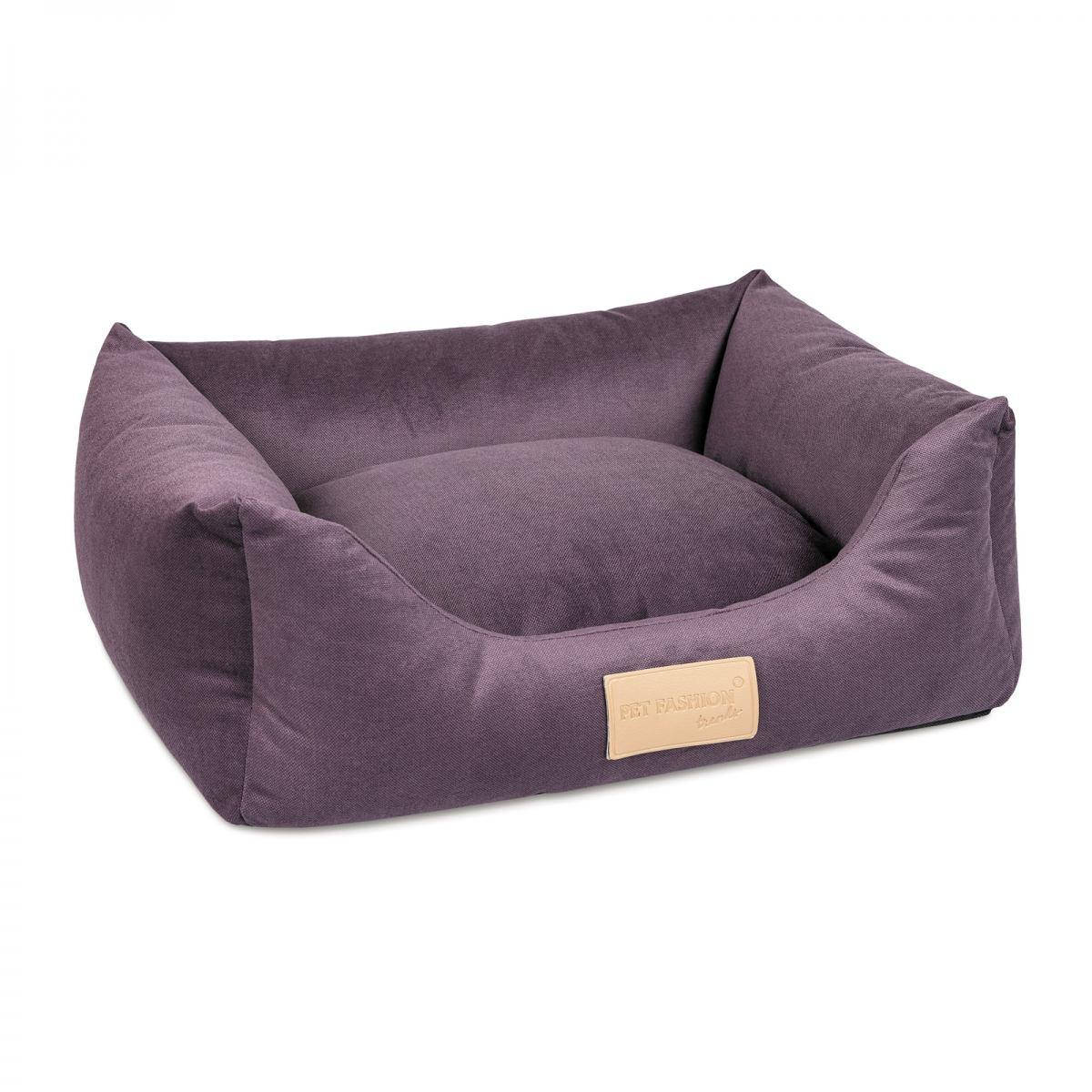 

Лежак для собаки MOLLY 2 фиолетовый Pet Fashion 62х50х19см
