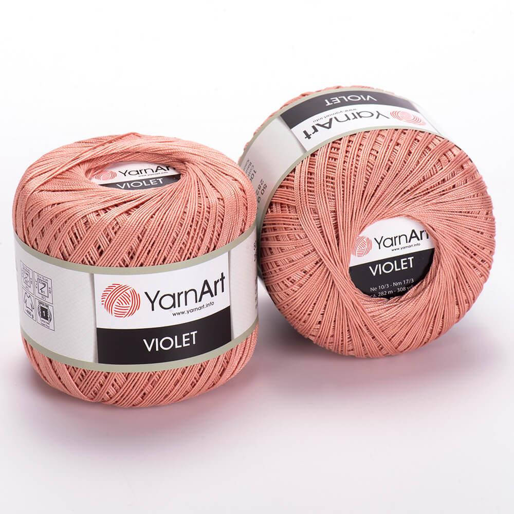 

Пряжа YarnArt Violet / Ярнарт Виолет / хлопок / Темно-Персик 4105, Фиолетовый