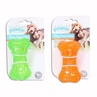 

Игрушка для собак Кость Пищалка Squeaky bone 9.5см, Разные цвета