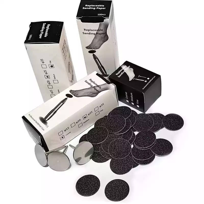 

Набор сменных файлов для педикюрного диска, 100шт./уп., 15мм