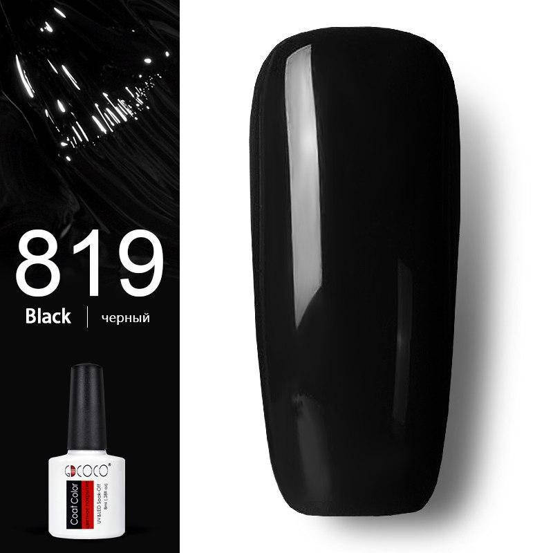 

Гель лак Gdcoco N819 (черный)