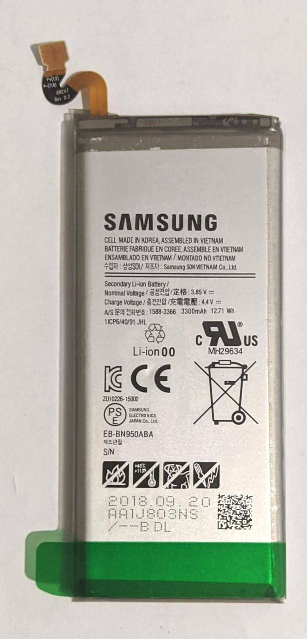 

Аккумулятор "Original" Samsung N950 / Note 8 (EB-BN950ABA) 3300mAh