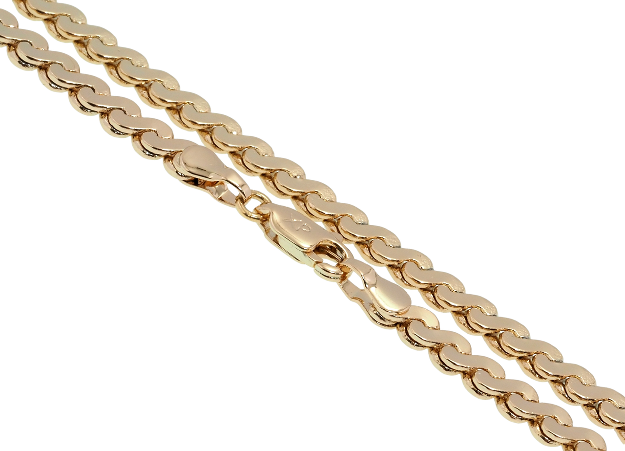 

Цепочка Xuping Позолота 18K "Плетение Серпантин" длина 45см х 3мм