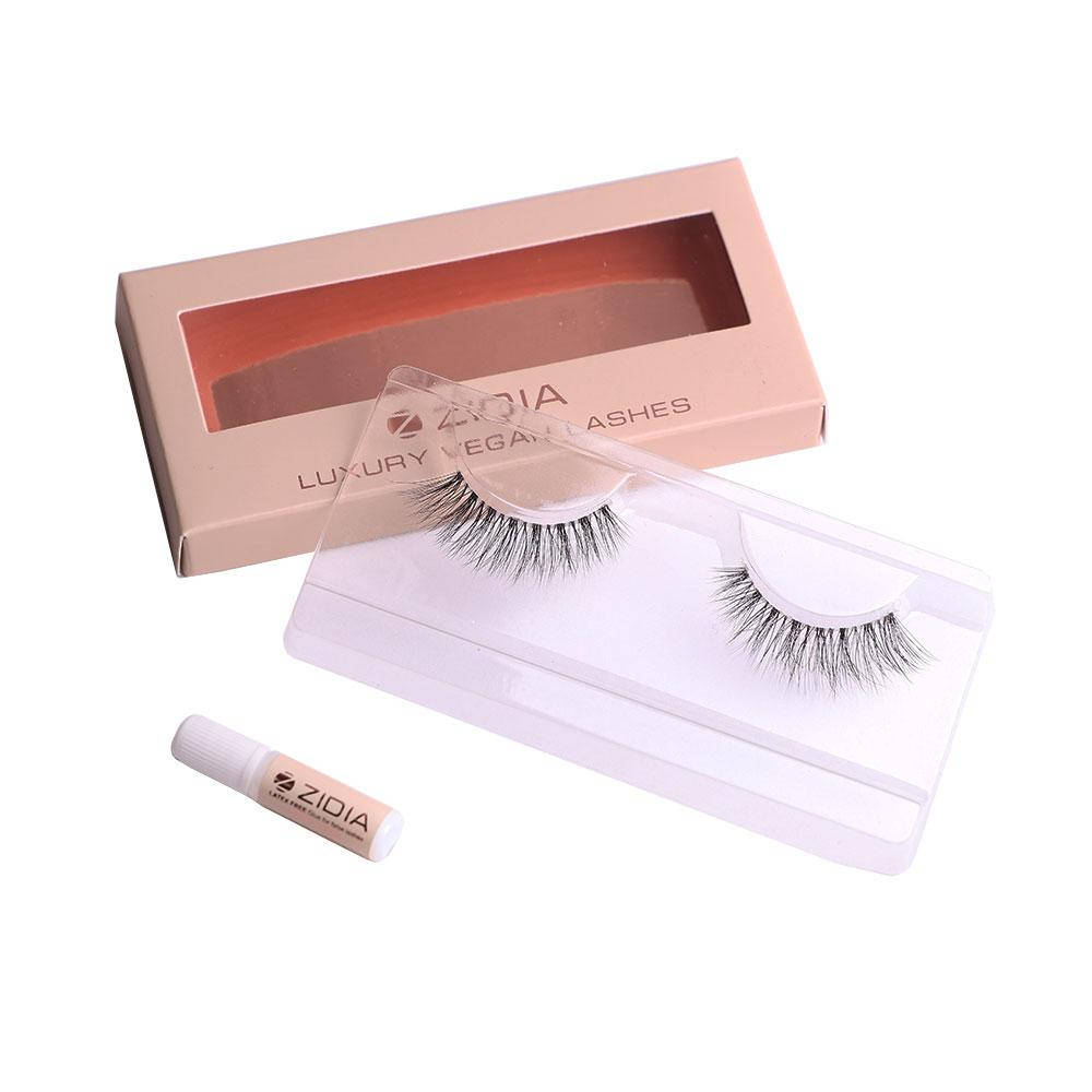 

Вії багаторазові Zidia Lashes style Megan clear band 1 пара, Черный
