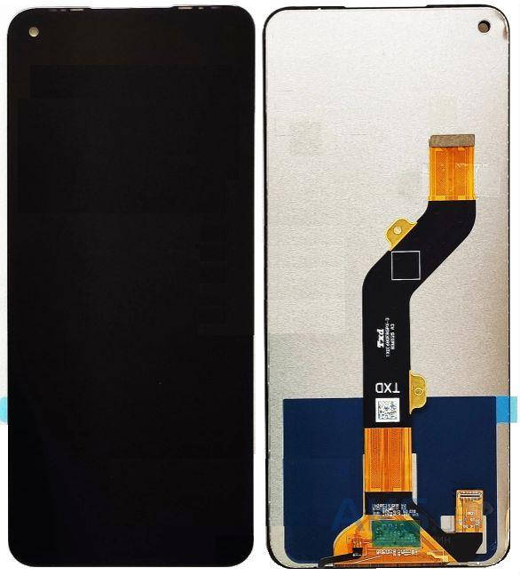 

Дисплей Tecno Spark 6 (KE7),Tecno Pova з сенсорним екраном (дисплейний модуль), чорний,оригінал, Черный