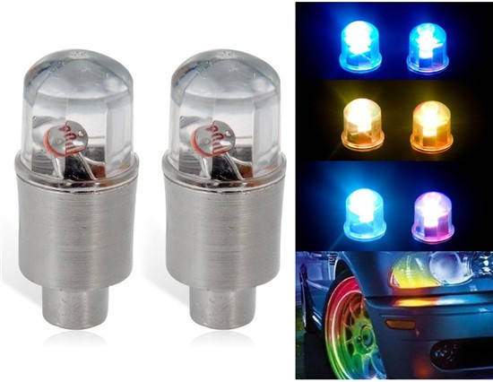 

Многоцветная сенсорная диодная / LED насадка / мигалка / подсветка / колпачок на нипель колеса