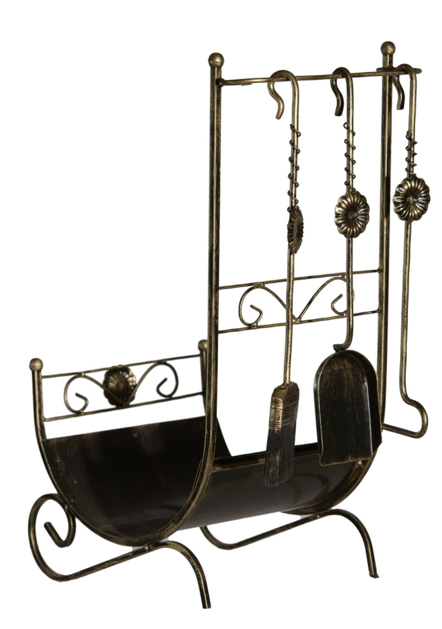 

Набор для камина кованый №3, Черный