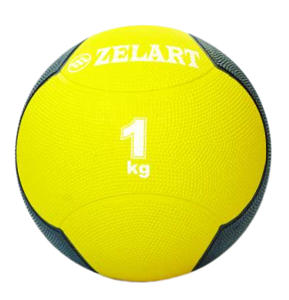 

Медбол Zelart Medicine Ball 1 кг твердый резиновый (FI-5121-1)