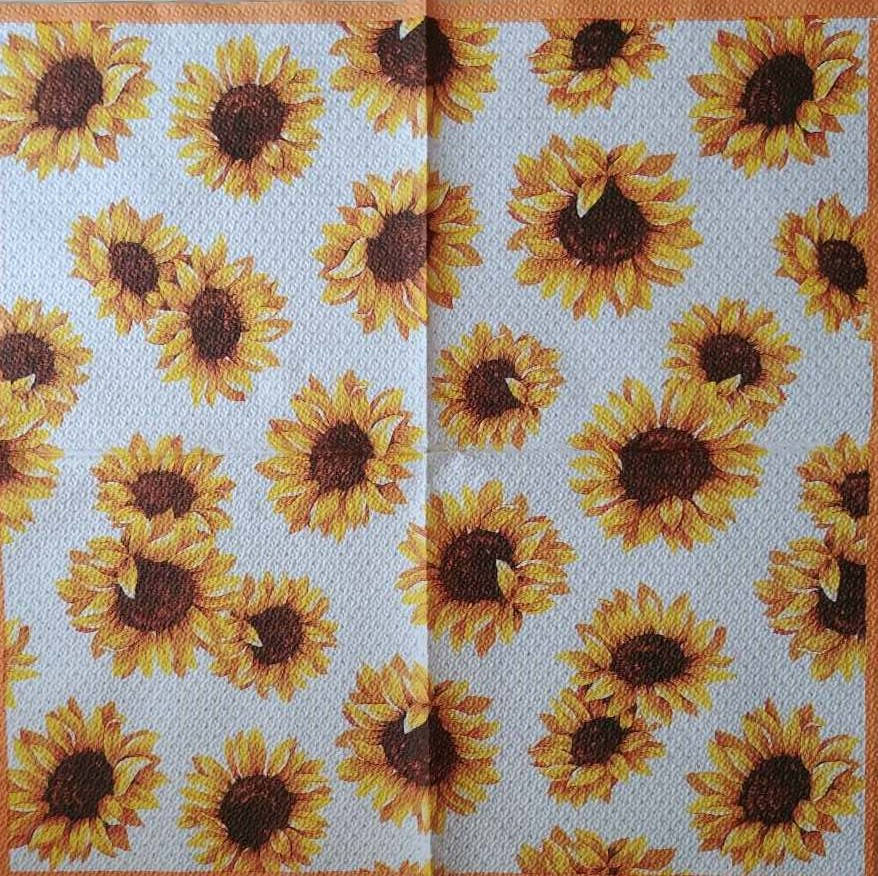 

Салфетка декупажная 33x33 см 18 "Подсолнух яркий"