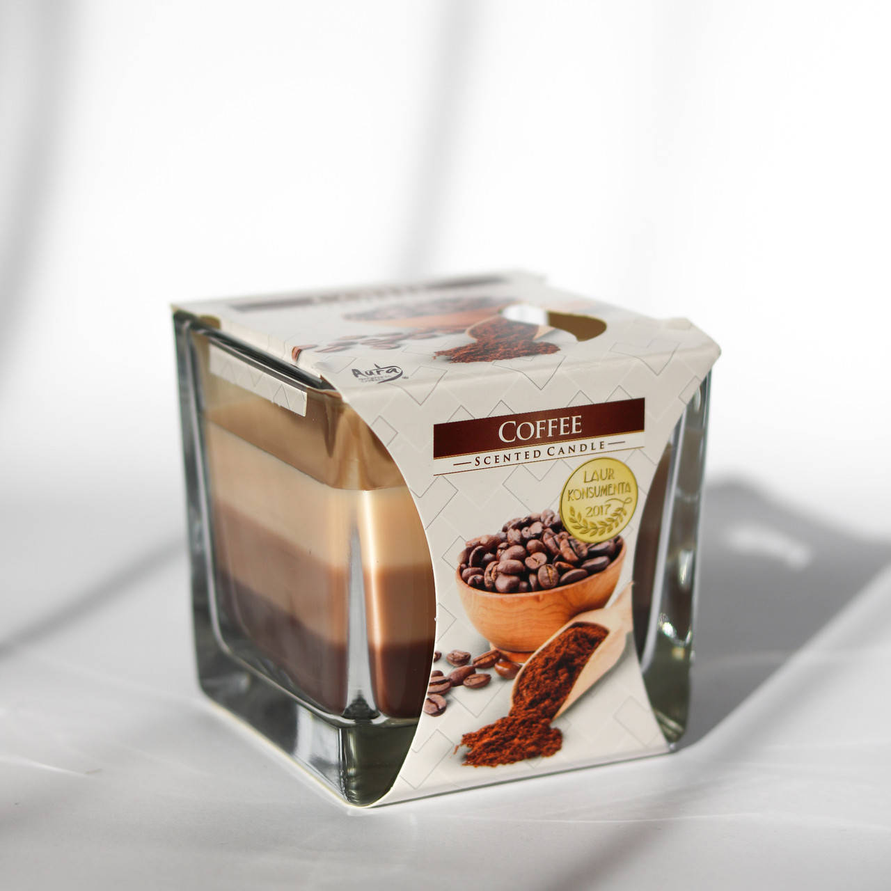 

Свеча ароматическая Coffee Кофе в стекле с запахом для дома Bispol
