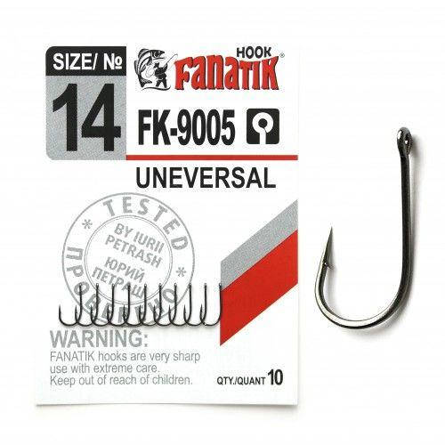 

Крючок одинарный Fanatik UNEVERSAL FK-9005 №14 (10шт)