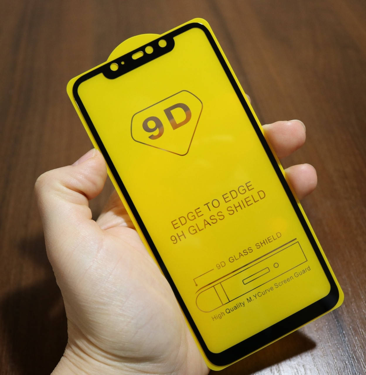 

5D стекло на Huawei P Smart Plus (Защитное Full Glue), Черный