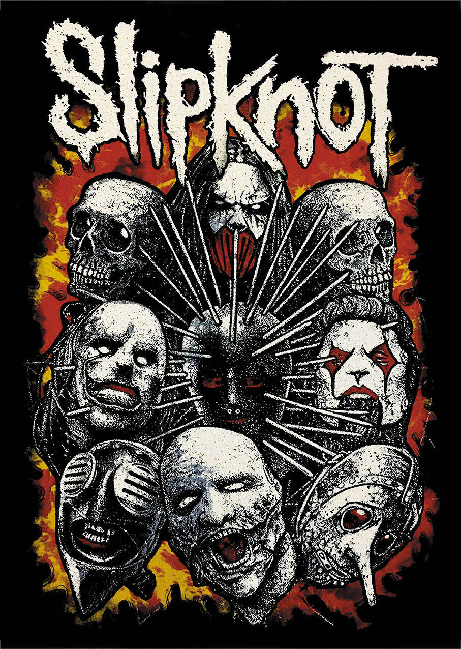 

Плакат SLIPKNOT 5 New Masks