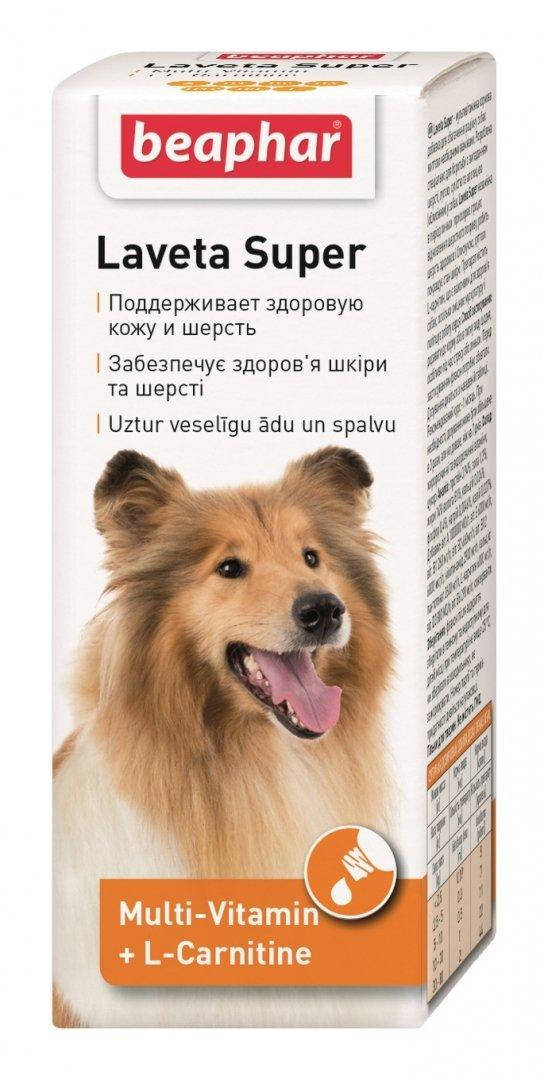

Beaphar Laveta Super For Dogs от линьки, для здоровой кожи и блестящей шерсти собак - 50 мл.