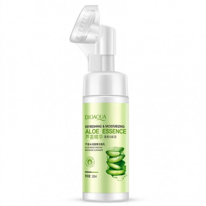 

Пенка-мусс для умывания со щеточкой BIOAQUA Aloe Vera Foam Face Cleaner, 120 мл