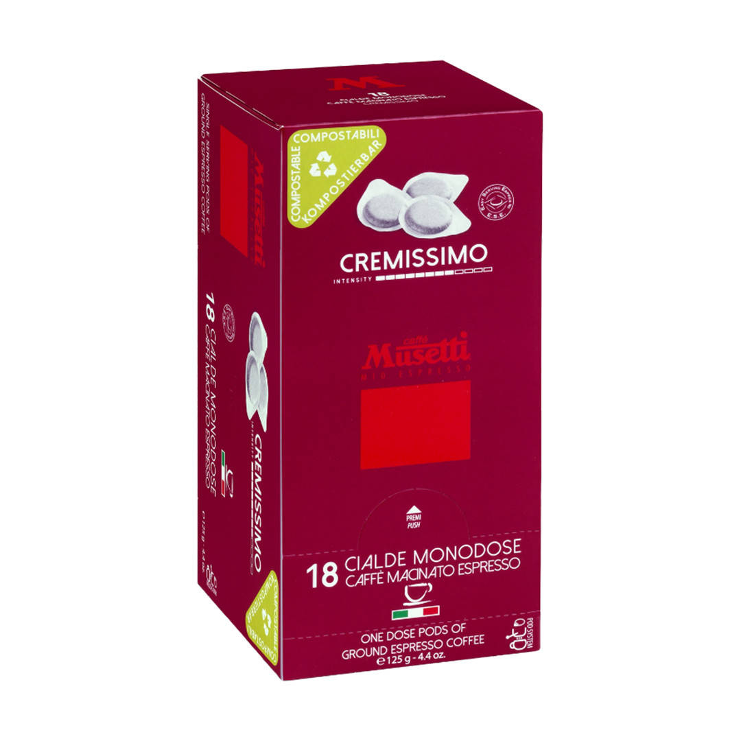 

Кофе в монодозах (чалдах) Caffe Musetti Cremissimo (18 x 7 г.)