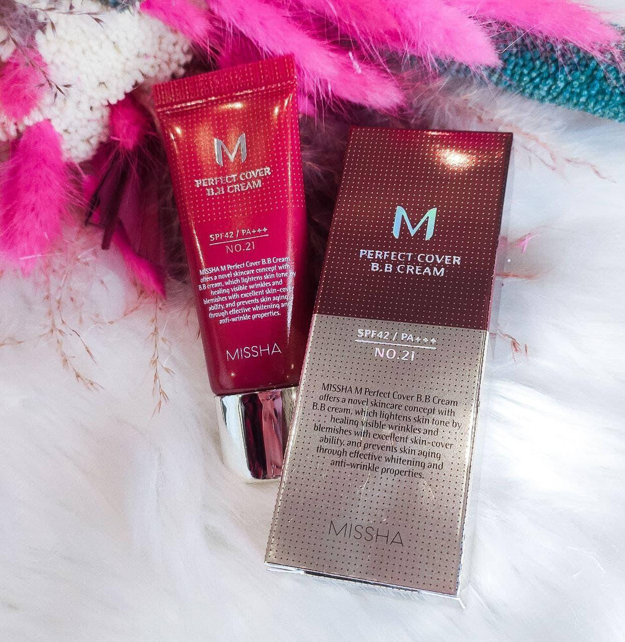 

BB крем с идеальным покрытием Missha Perfect Cover BB Cream SPF42 No.21 20 мл