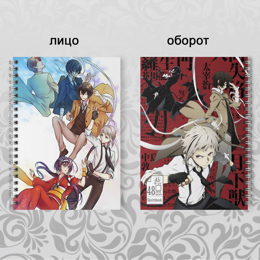 

Скетчбук Аниме Bungou stray dogs 007