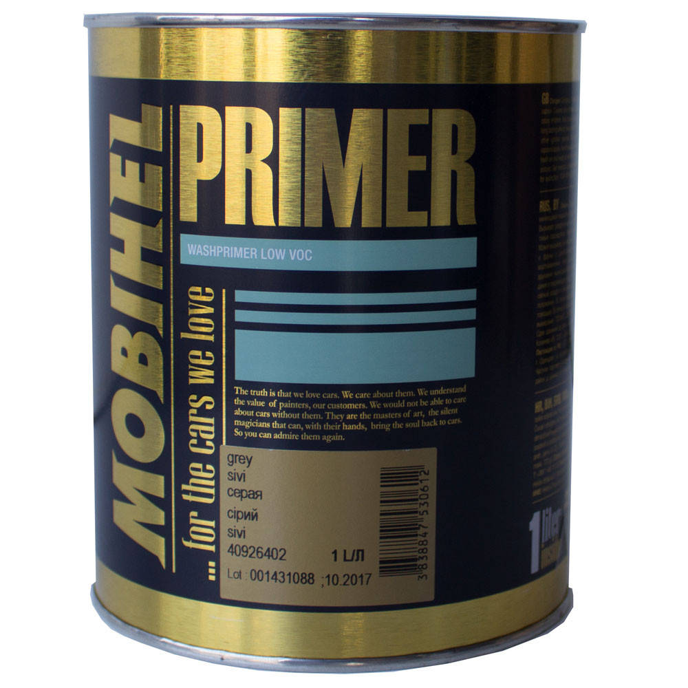 

Грунт-праймер MOBIHEL Washprimer 1л Серый