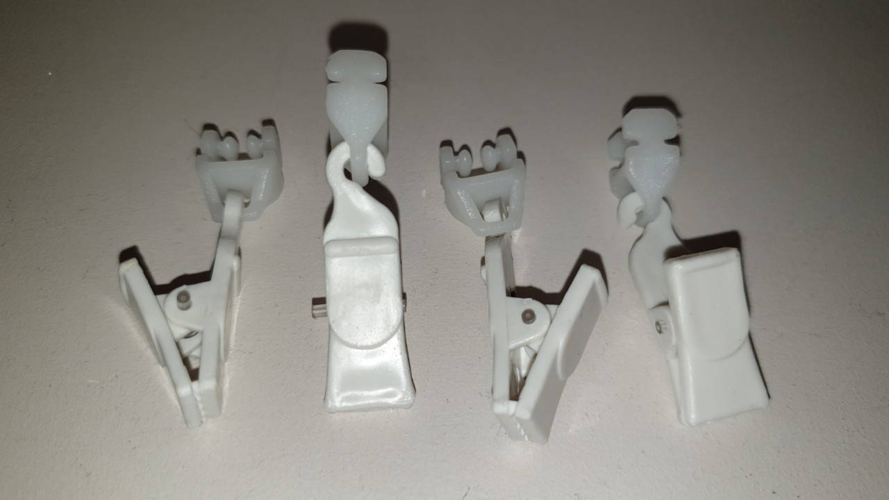 

Зажим шторный на алюминиевый карниз, 100 шт в упаковке