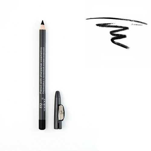 

Malva - Олівець для губ та очей M313 з точилкою №01 (Black)