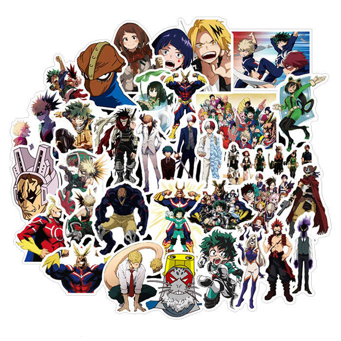 

Набор стикеров Моя геройская академия, наклейки My Hero Academia 50 шт (8230)