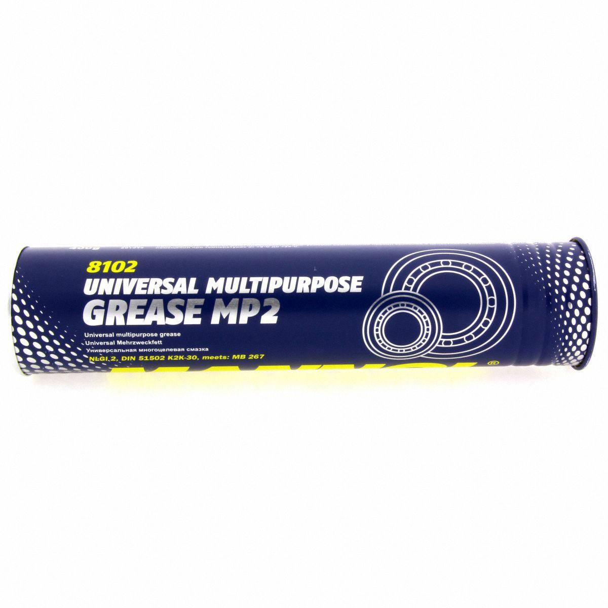 

Смазка пластичная Mannol 8102 MP-2 MULTIPURPOSE GREASE 400г консистентная универсальная (улучшенный литол)