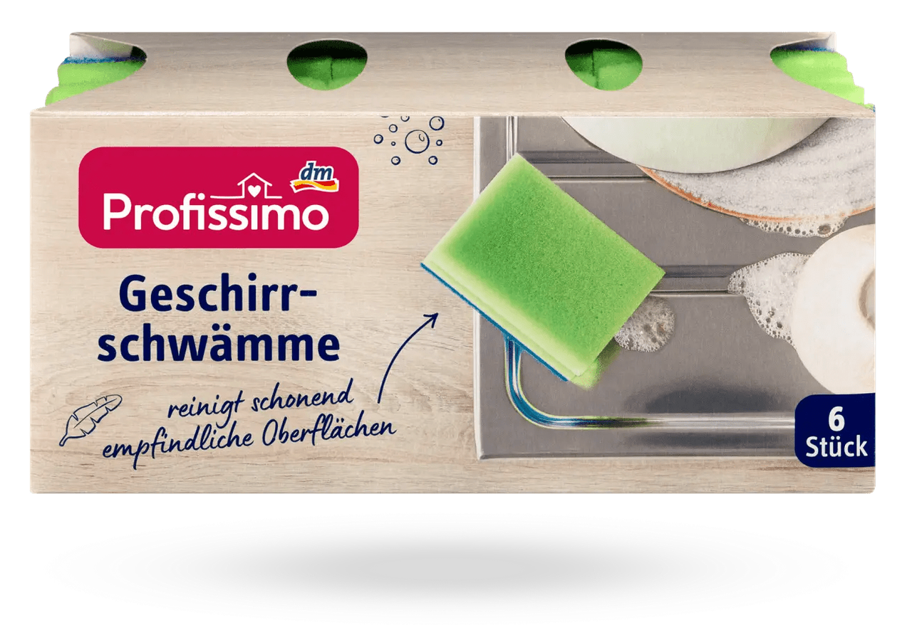 

Губки для мытья посуды Denkmit Profissimo 6 шт