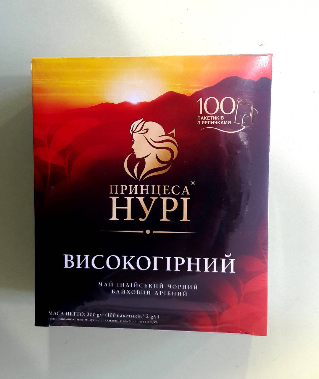 

Чай Принцесса Нури Высокогорный 100 пакетиков черный