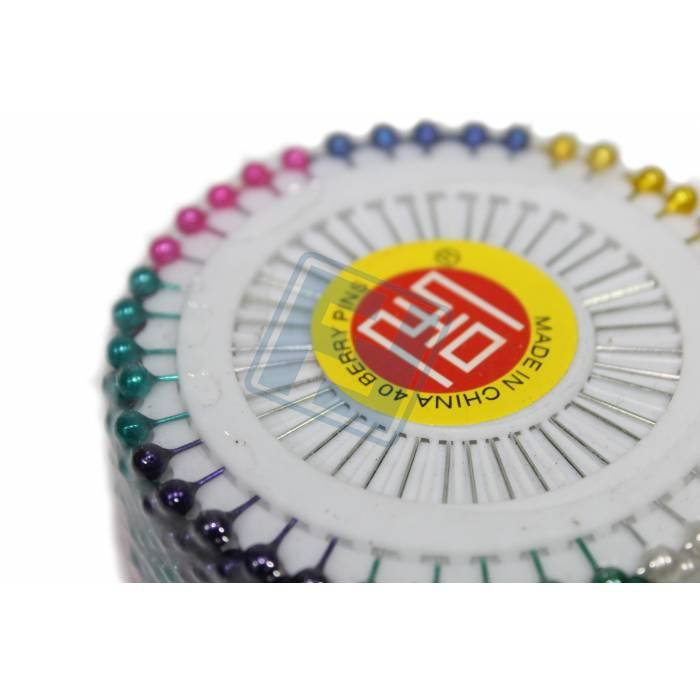 

Иголки/булавки портняжные (шариковые, 12 листов) цветная 480 шт