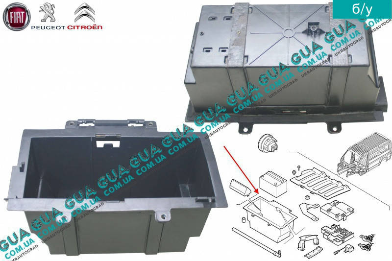 

Полка / ящик под аккумулятор ( АКБ ) 1355357080 Citroen / СИТРОЭН JUMPER III 2006- / ДЖАМПЕР 3, Peugeot / ПЕЖО