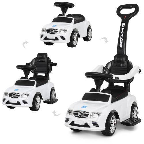 

Детская каталка толокар с родительской ручкой Bambi M 3902L-1 штовхач музыка свет