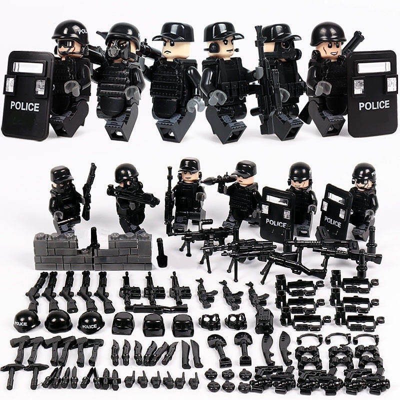 

Фигурки человечки военные спецназ полиция солдатики swat для лего lego