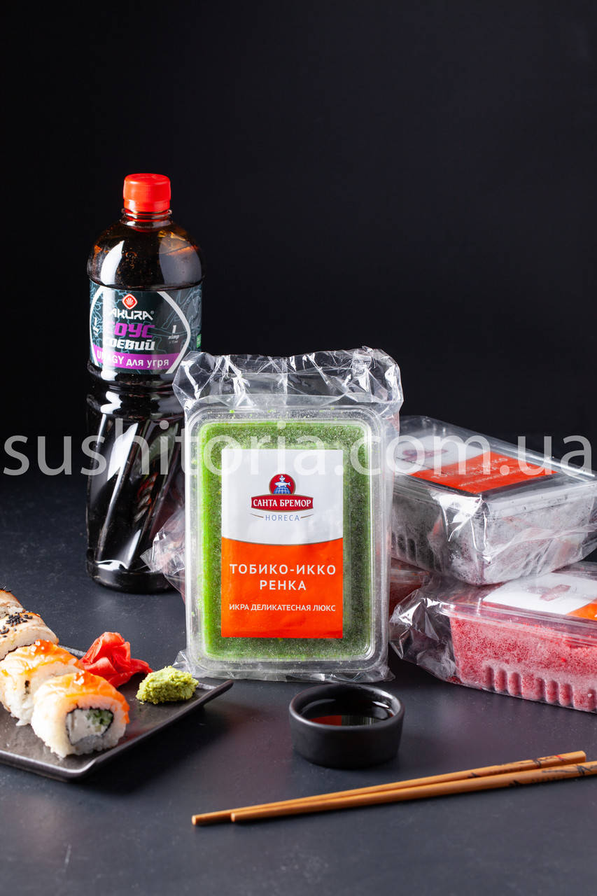 

Икра тобико зеленая "Санта Бремор" 0.5 кг/уп