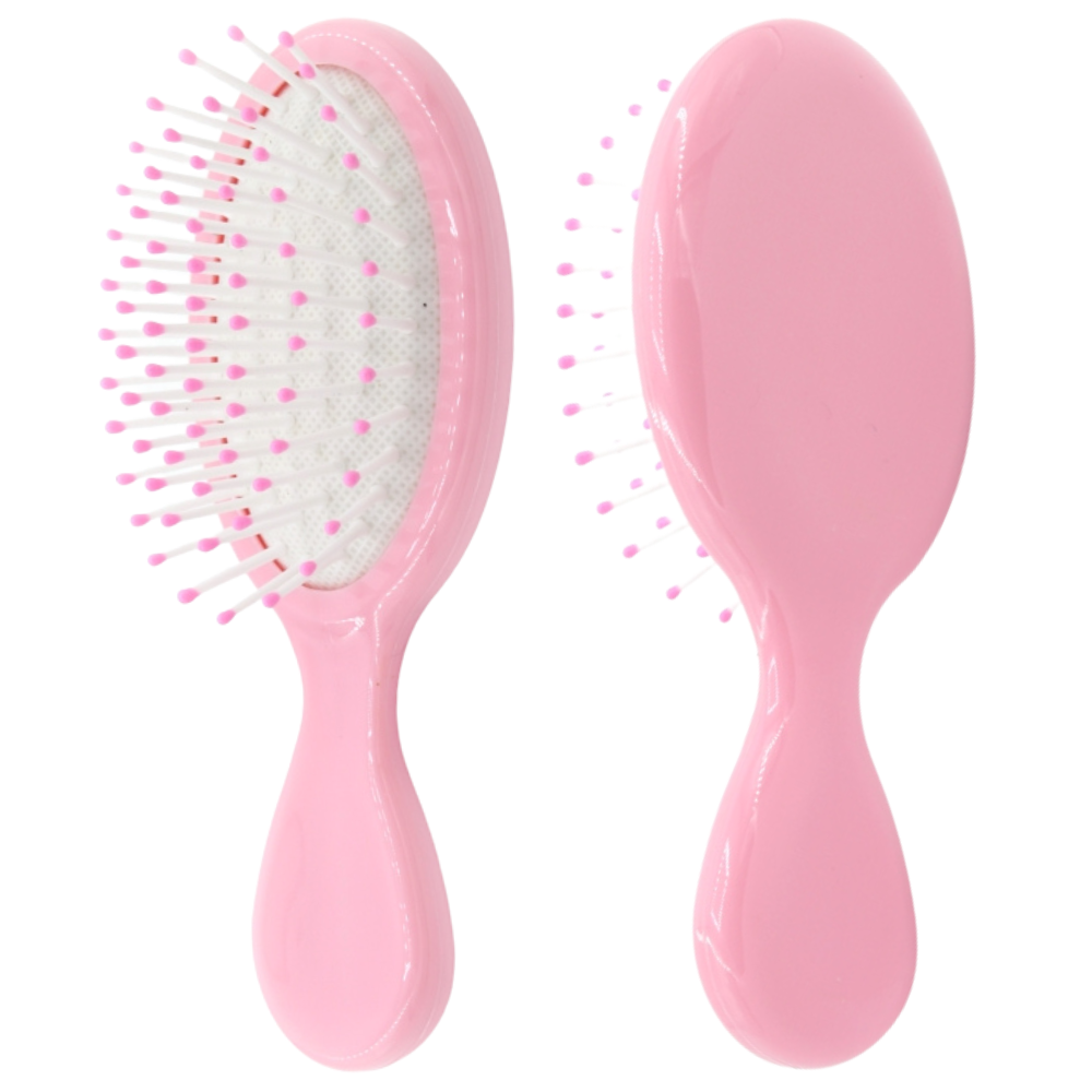 

Детская массажная расческа Yueg Rainbow Volume Brush Comb светло-розовая 14 см, Розовый