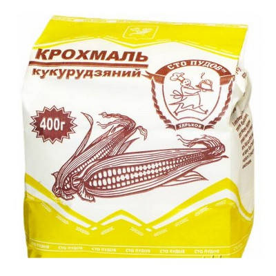 

Крохмаль кукурудзяний фасований 400г "Сто Пудов" (1/20)