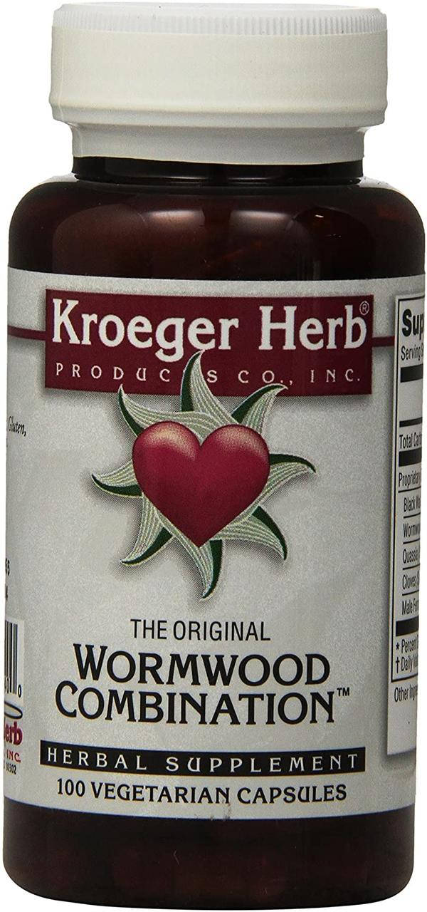 

Kroeger Herb The Original Wormwood Combination / Антипаразитарный комплекс 100 капсул