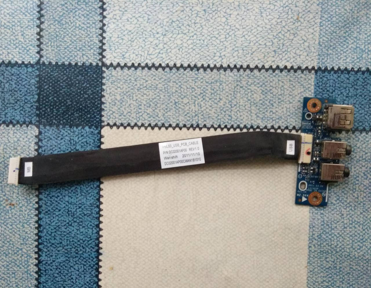 

Аудио плата с ЮСБ для ноутбука Asus X53U, X53B, K53B, X53BR, K53U ls-7322p