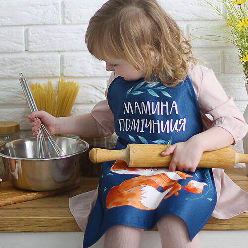 

Детский кухонный фартук Мамина помічниця (FRTCD_21A004)