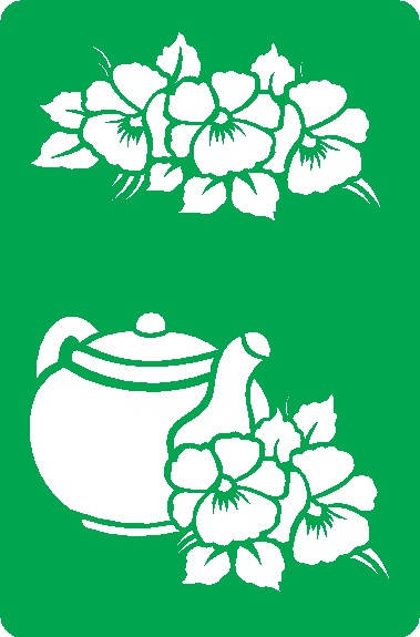 

Трафарет самоклеящийся многоразовый ЧК_6, 10х15см