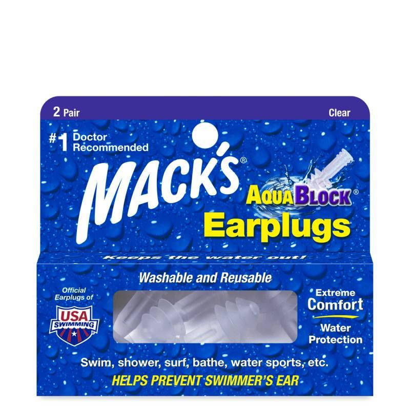 

Беруши MACK`S AQUABLOCK мягкие прозрачные 2 пары