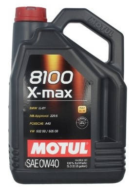 

Масло моторное 0W40 5L MOTUL 8100 X-MAX