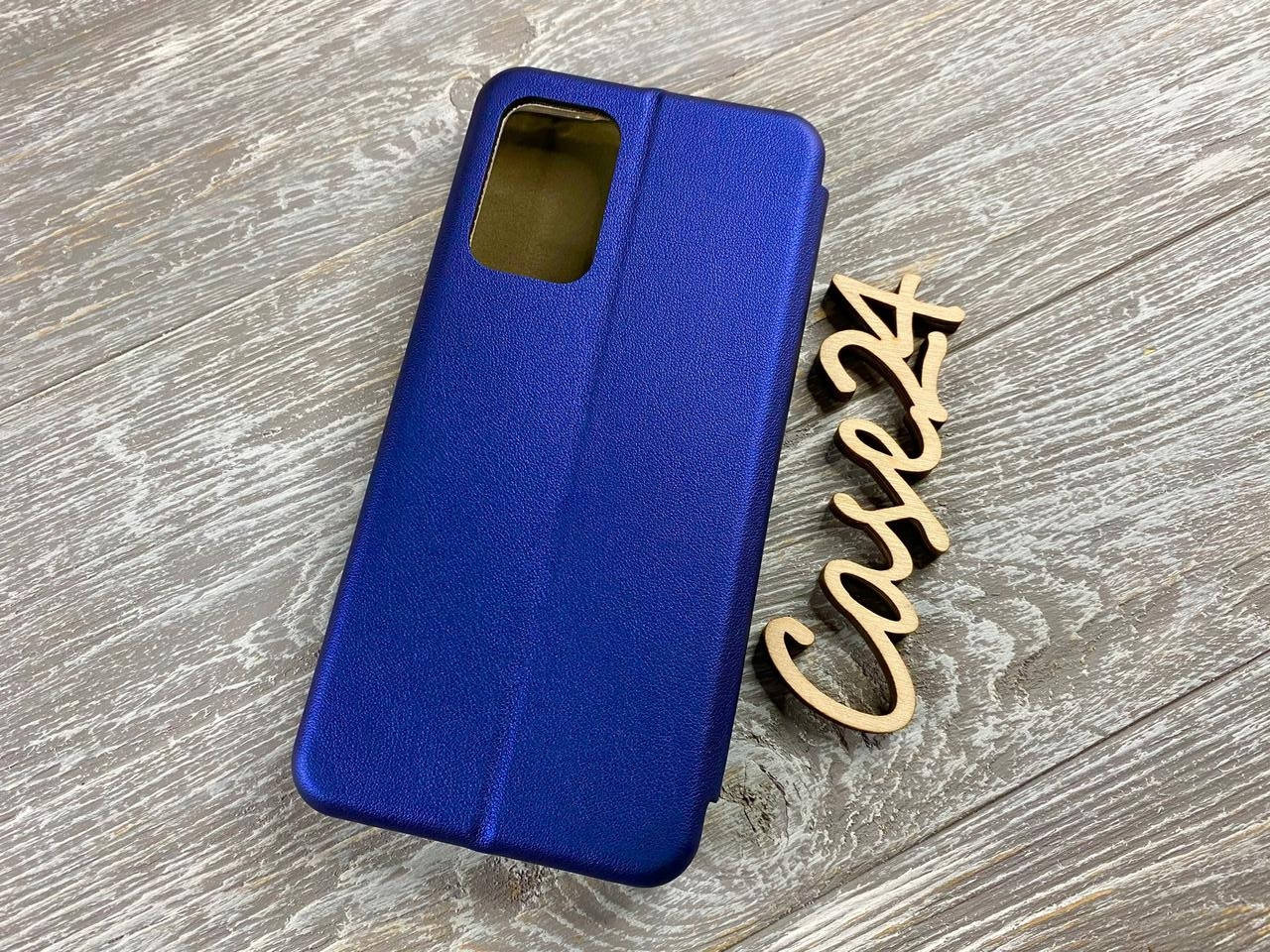 

Кожаный чехол книжка Elegant на Samsung Galaxy A52 (на самсунг а52) синий