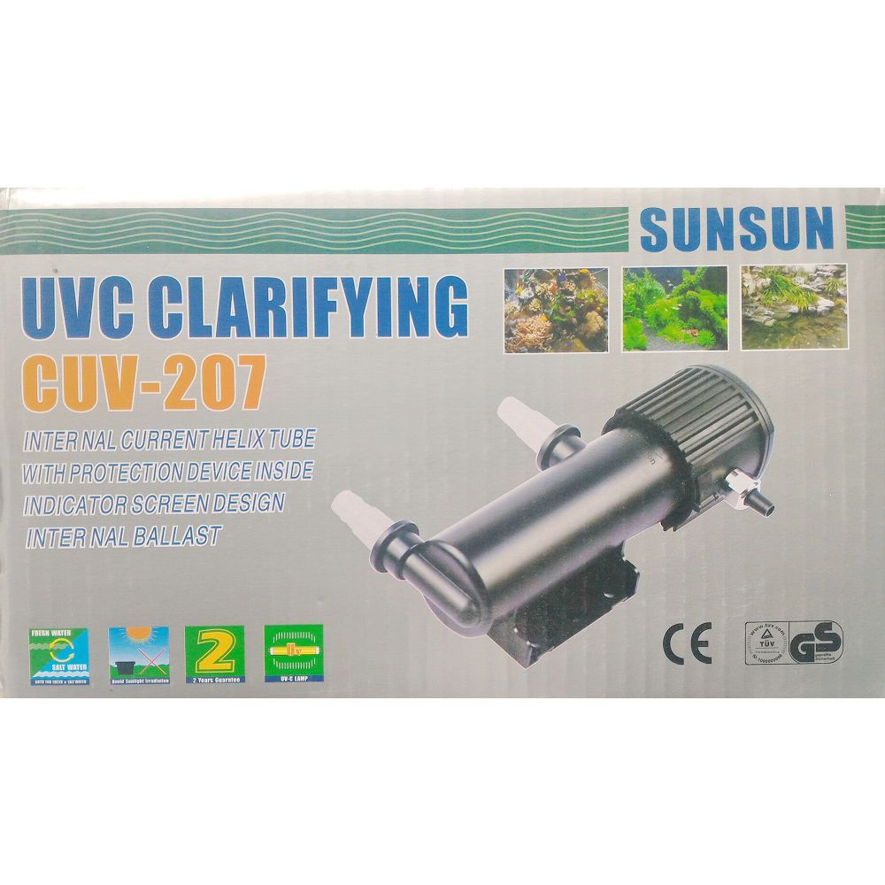 

Спиральный Стерилизатор для аквариума и пруда SunSun CUV-207