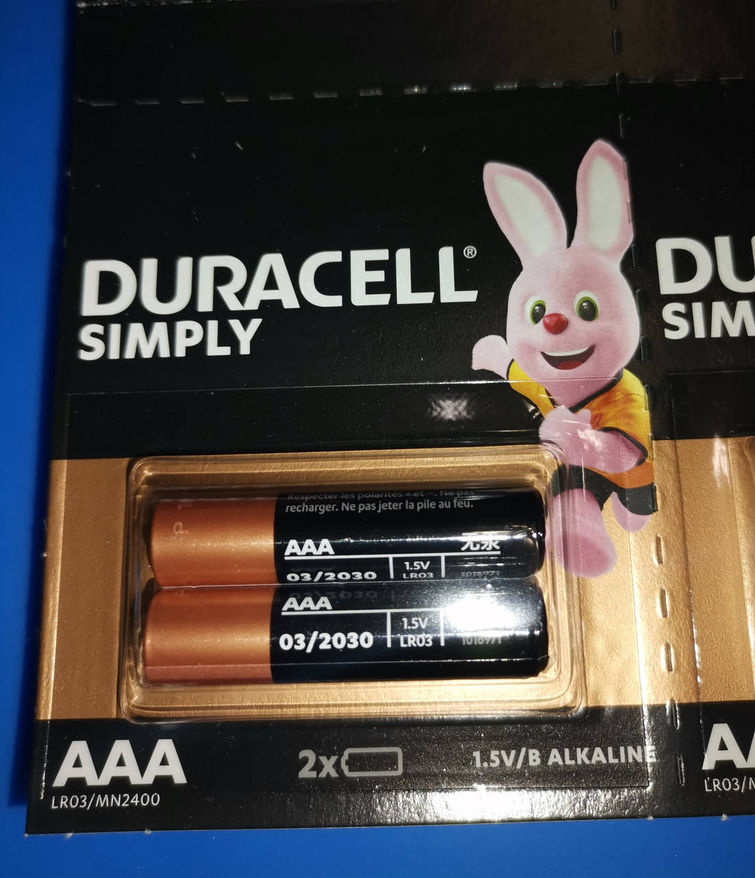 

Батарейка AAA LR03 ALKALINE Duracell 1,5V Блистер 2шт.